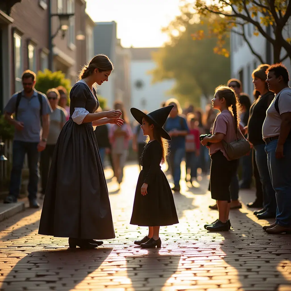 Улица с кирпичными домами в историческом районе Бостона.