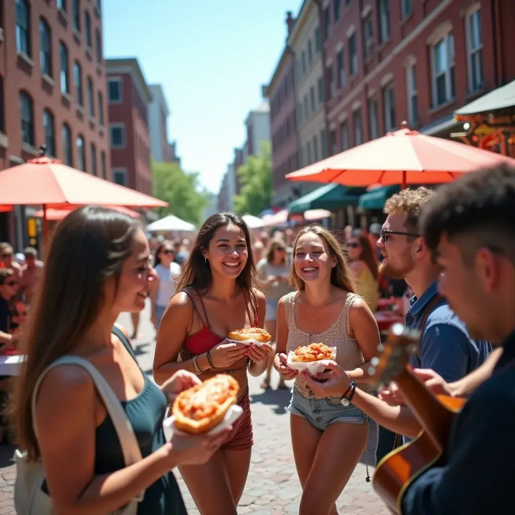 Историческое здание Фенуэй-Парк в Бостоне с яркими трибунами.