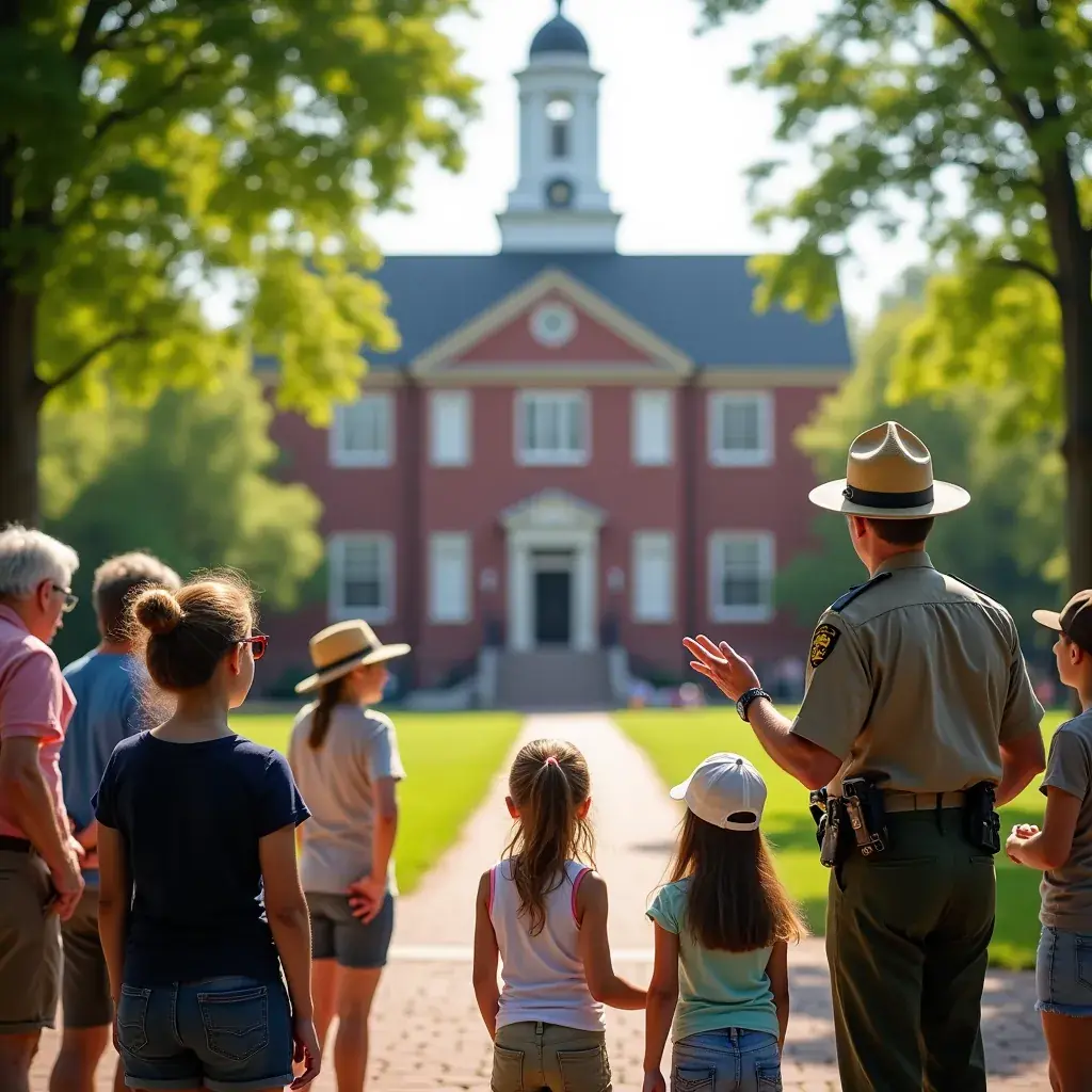 Карта исторических достопримечательностей на Восточном побережье США.